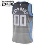 Maillot NBA Utah Jazz Personnalisable Nike 2025-26 City Edition Gris Swingman - Enfant